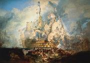 Joseph Mallord William Turner The Battle of Trafalgar by J. M. W. Turner Sweden oil painting artist